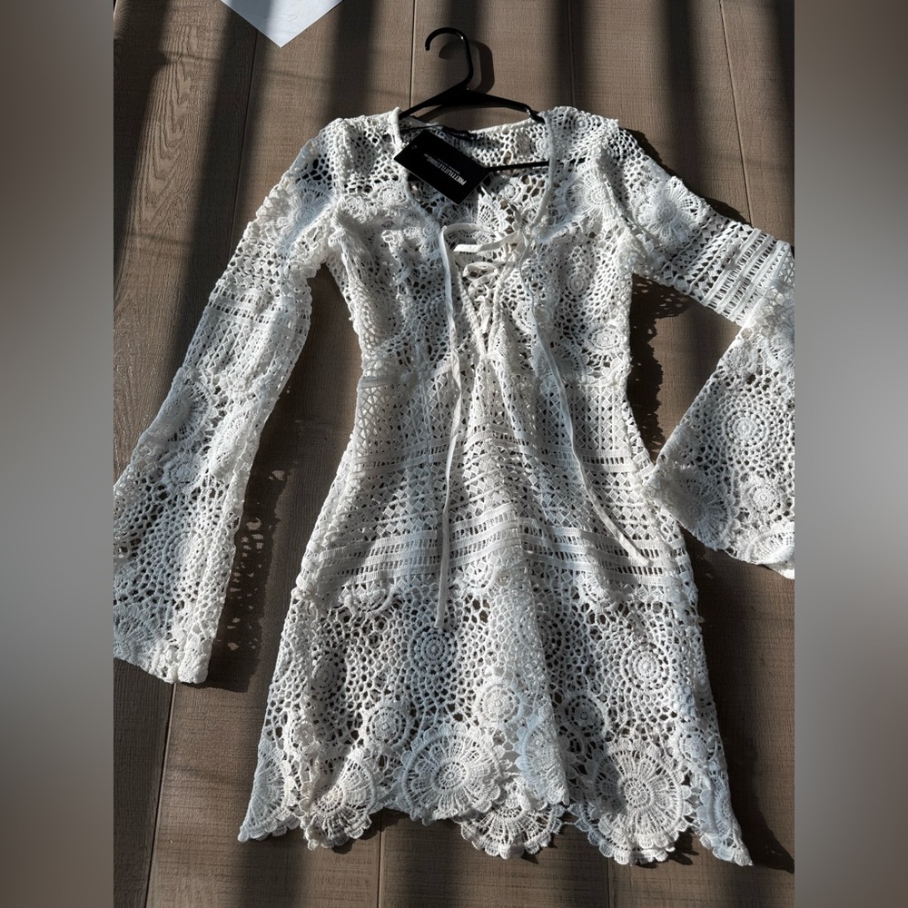 Beach White crochet Dress